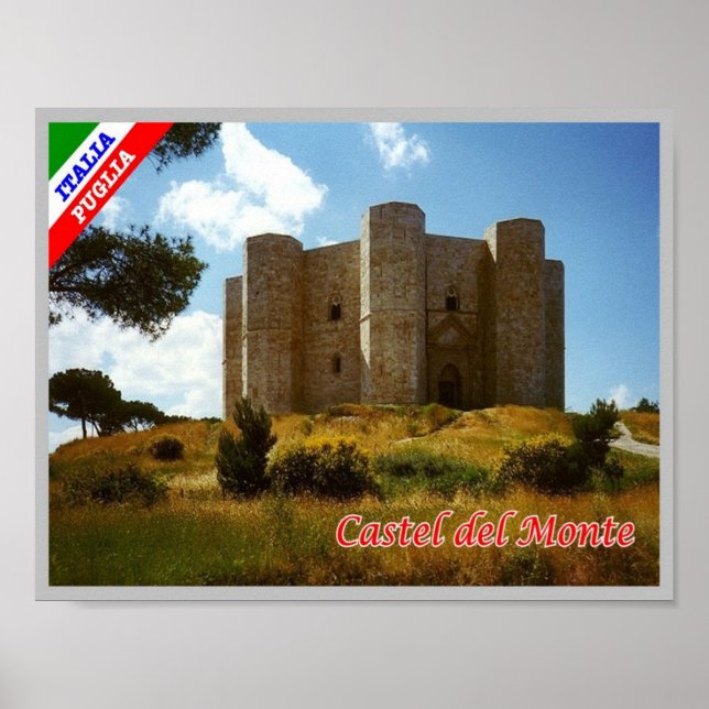 Poster Itália - Apúlia - Castel del Monte - (Frente)