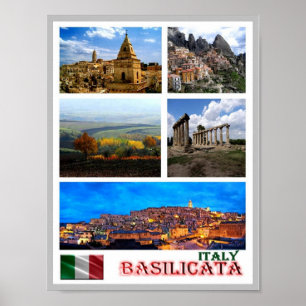 Poster Itália - Basilicata - Mosaico -