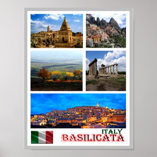 Poster Itália - Basilicata - Mosaico - (Frente)