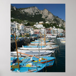 Póster ITÁLIA, Campânia, (Baía de Nápoles), CAPRI:Mar