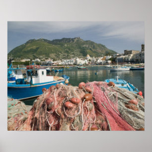 Póster ITÁLIA, Campânia, (Baía de Nápoles), ISCHIA, FORIO