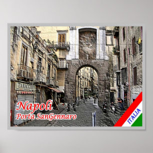 Poster Itália - Campânia - Nápoles - Porta San Gennaro