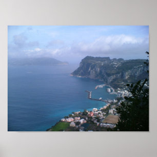 Poster Italia - Capri para Sorrento