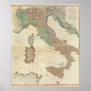 Póster Italia composta