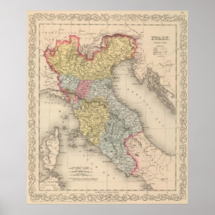 Póster Italia do norte