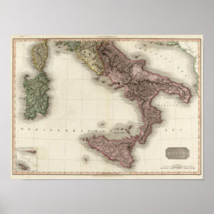 Póster Italia do sul