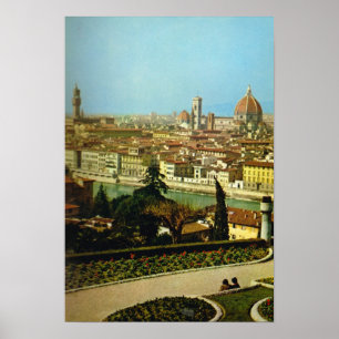 Poster Italia, Firenze, panorama da cidade