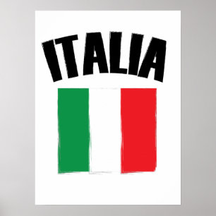 Poster Italia Flag Itália