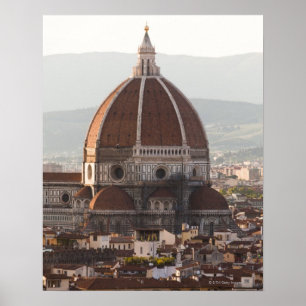 Póster Italia, Florença, abóbada da catedral do domo