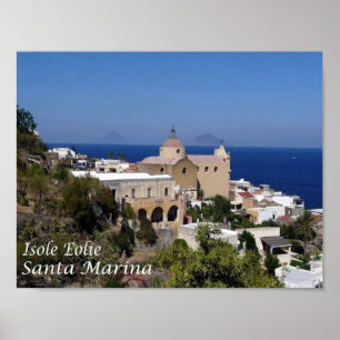 Poster Itália - Ilhas Eolianas - Ilha Salina -