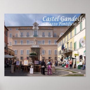 Poster Itália - Lácio - Castel Gandolfo - Papal -