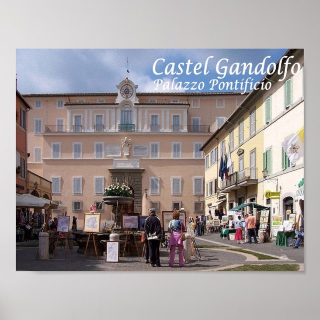 Poster Itália - Lácio - Castel Gandolfo - Papal - (Frente)