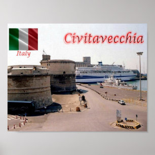 Poster Itália - Lácio - Civitavecchia -