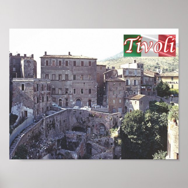 Poster Itália - Lácio - Tivoli - Cidade Antiga (Frente)