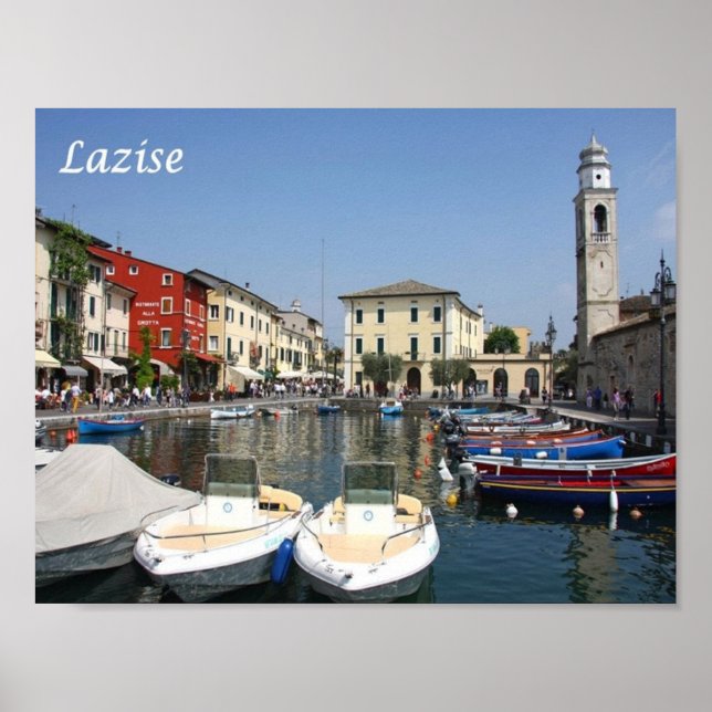 Poster Itália - Lago Garda - Lazise - Port - (Frente)