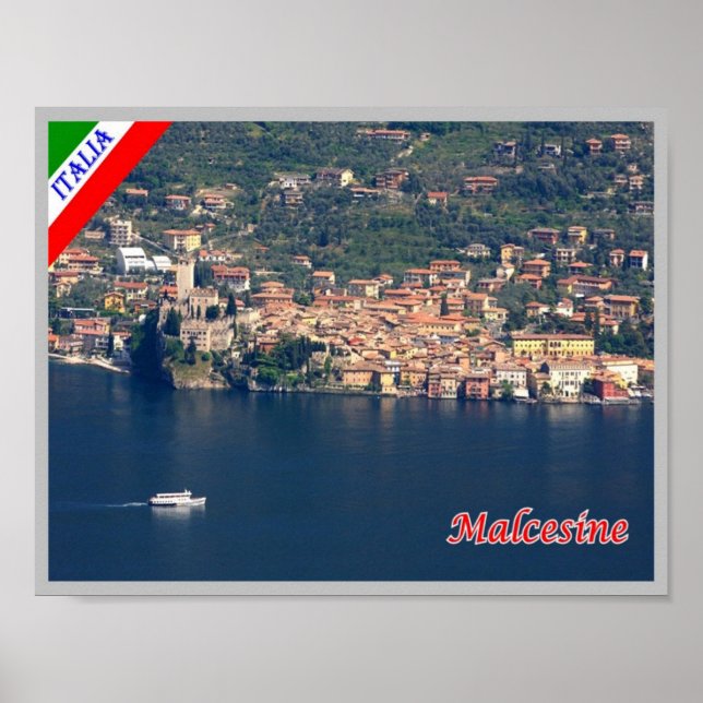 Poster Itália - Lago Garda - Malcesine - (Frente)