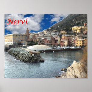 Poster Itália - Ligúria - Nervi - Marina -