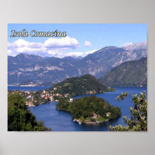 Poster Itália - Lombardia - Lago Como - Isola Comacina -
