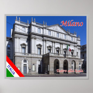 Poster Itália - Lombardia - Milão - Teatro alla Scala -