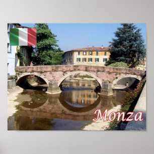 Poster Itália - Lombardia - Ponte Monza - San Gerardino