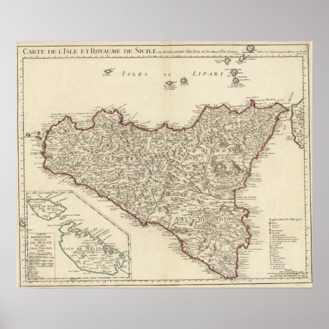 Póster Itália, Malta (Frente)