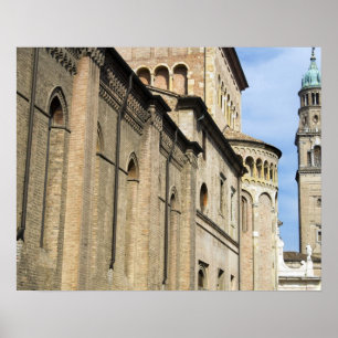 Póster Itália, Parma, Torre da Igreja de São João