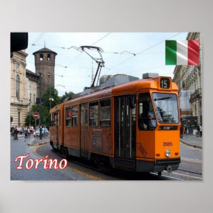 Poster Itália - Piemonte - Torino - Tram -