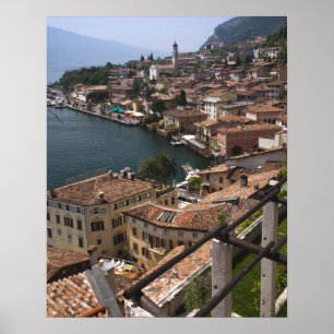 Póster Itália, Província de Brescia, Limone sul Garda. 