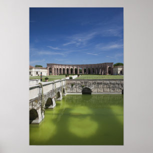 Póster Itália, Província de Mântua, Mântua. Courtyard