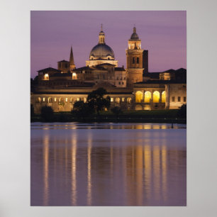 Póster Itália, Província de Mântua, Mântua. Vista de 