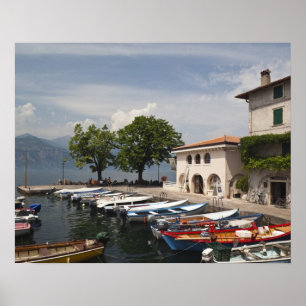 Poster Itália, Província de Verona, Malcesine. Cassone