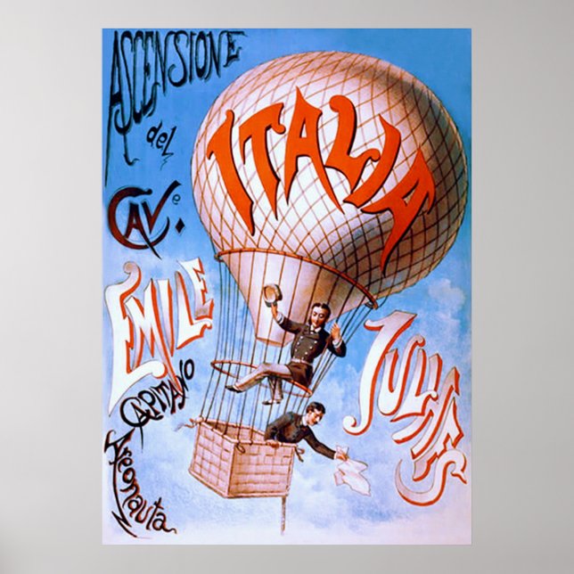 Poster Italia ~ Publicidade Vintage (Frente)