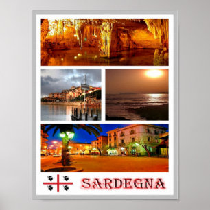 Poster Itália - Sardenha - Mosaico -