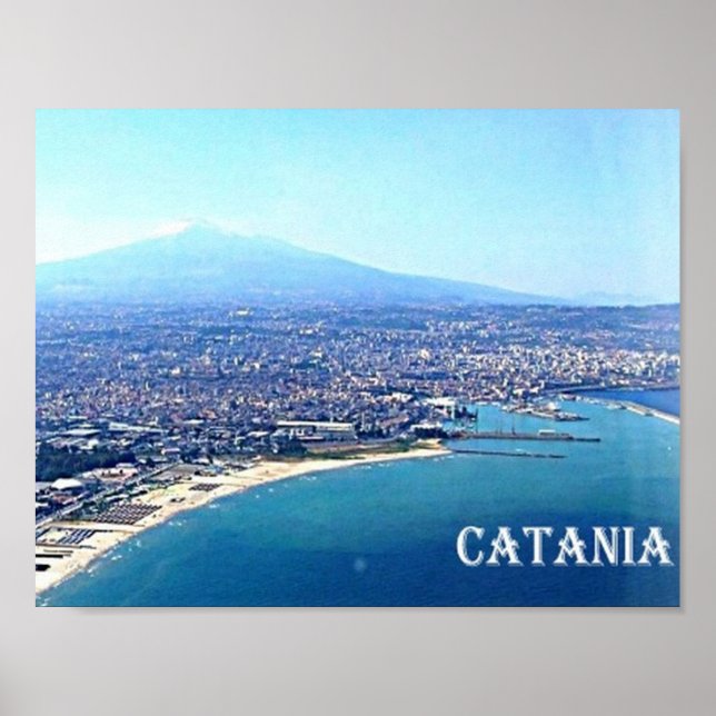 Poster Itália - Sicília - Catânia - Etna - (Frente)