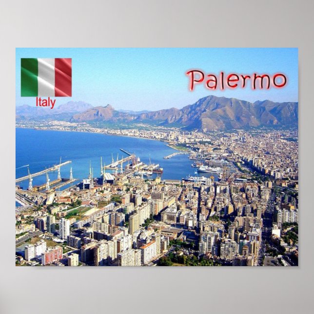 Poster Itália - Sicília - Palermo - (Frente)
