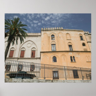 Póster Itália, Sicília, Palermo, Palazzo dei Normanni
