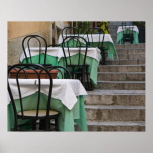 Póster ITÁLIA, Sicília, TAORMINA: Corso Umberto 1, Caf