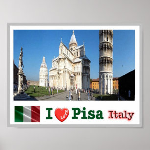 Poster Itália - Toscana - Pisa - Praça Duomo -