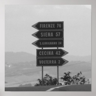 Póster Italia - Toscânia