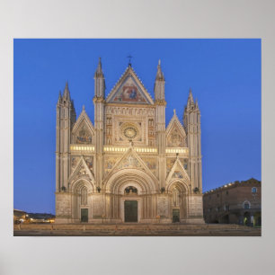 Póster Itália, Umbria, Orvieto, Catedral de Orvieto