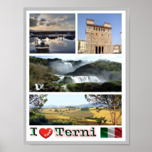 Poster Itália - Úmbria - Terni - I Love
