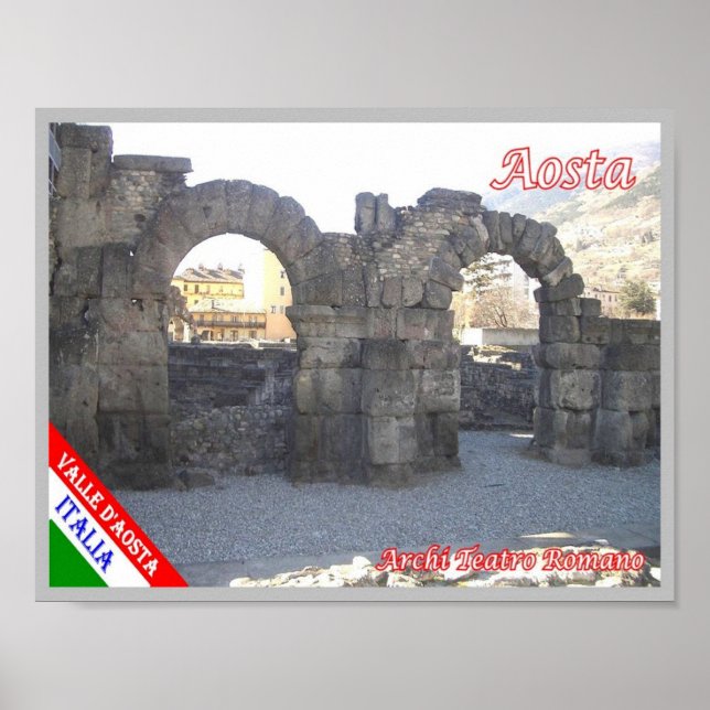 Poster Itália - Vale Aosta - Aosta - Arches - (Frente)