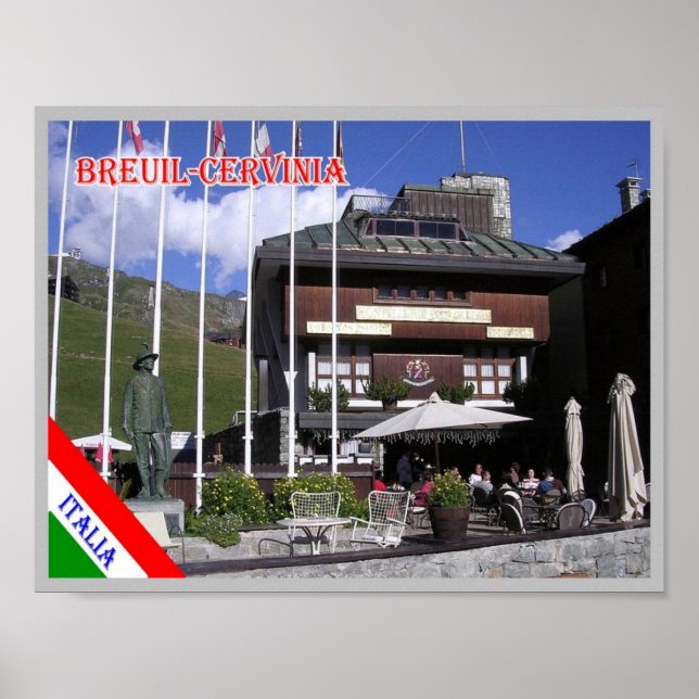 Poster Itália - Vale Aosta - Breuil-Cervinia - (Frente)