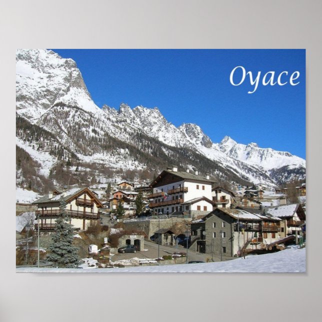 Poster Itália - Vale Aosta - Oyace - (Frente)