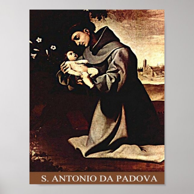 Poster Itália - Veneto - Santo Anthony de Pádua - (Frente)