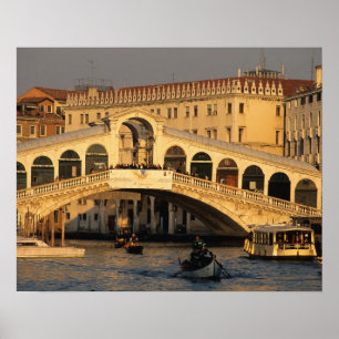 Póster Itália, Veneto, Veneza, Canal Grande e Rialto