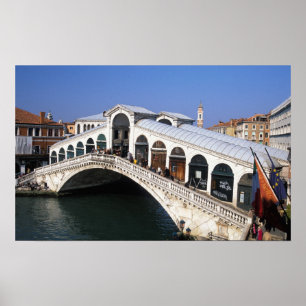 Póster Itália, Veneto, Veneza, ponte de Rialto