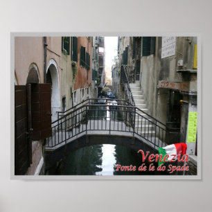 Poster Itália - Veneza - Ponte De le Do Spade -