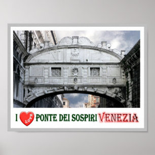 Poster Itália - Veneza - Ponte Palácio dos Sighs -
