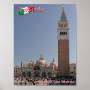 Poster Itália - Veneza - Torre Bell San Marco -